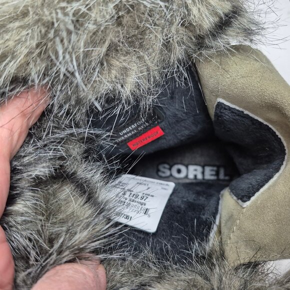 Sorel Joan of Artic Next Boot Waterproof Faux Fur Color: Sage Size 7 - Picture 10 of 16